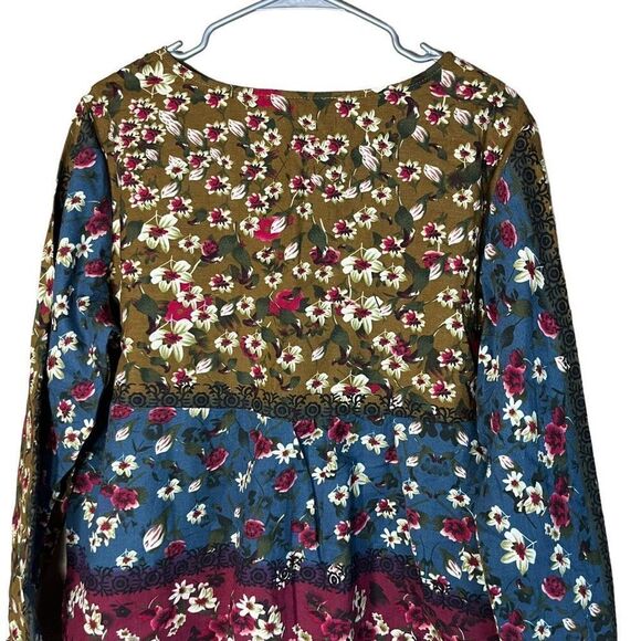 Zanzea Collections flower print long sleeve blouse - Picture 8 of 9